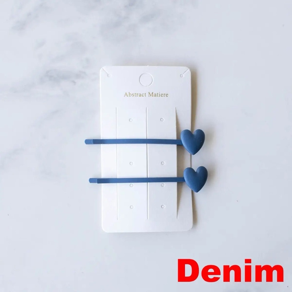 Tiepology 3D Heart Hair Bobby Pins Set